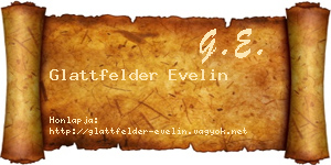 Glattfelder Evelin névjegykártya